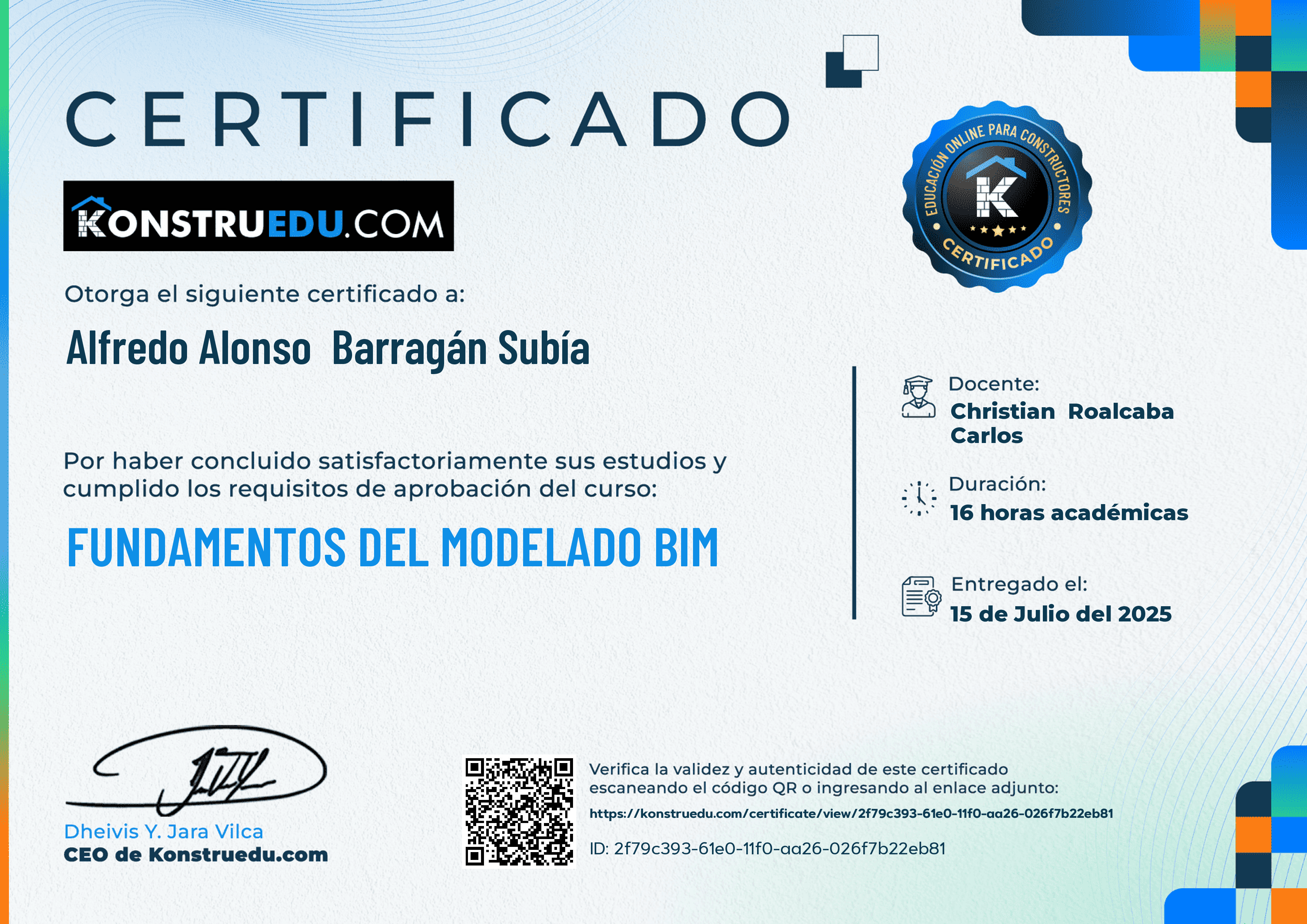 Credencial de Fundamentos del modelado BIM