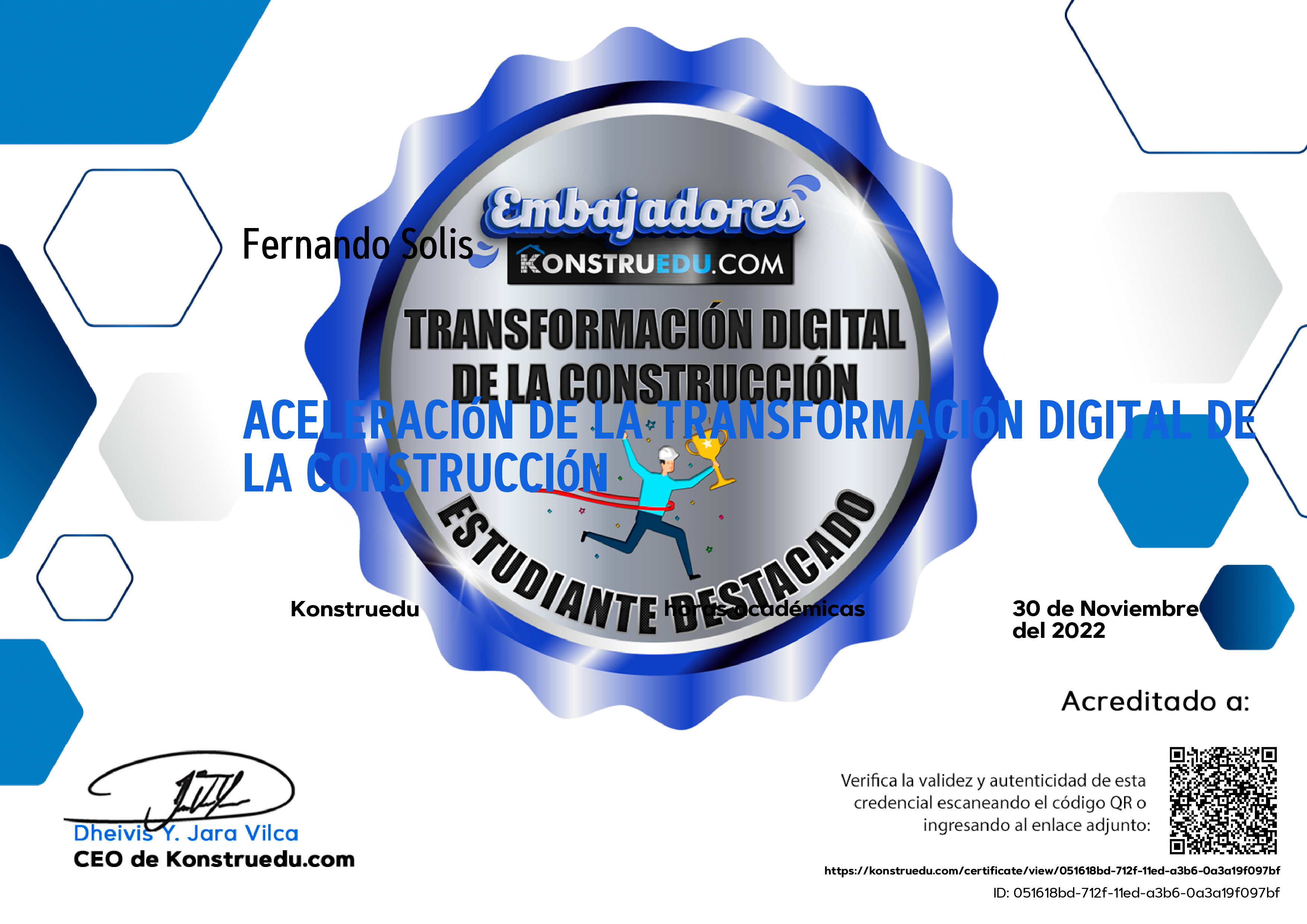 Credencial de Aceleración de la Transformación Digital de la Construcción