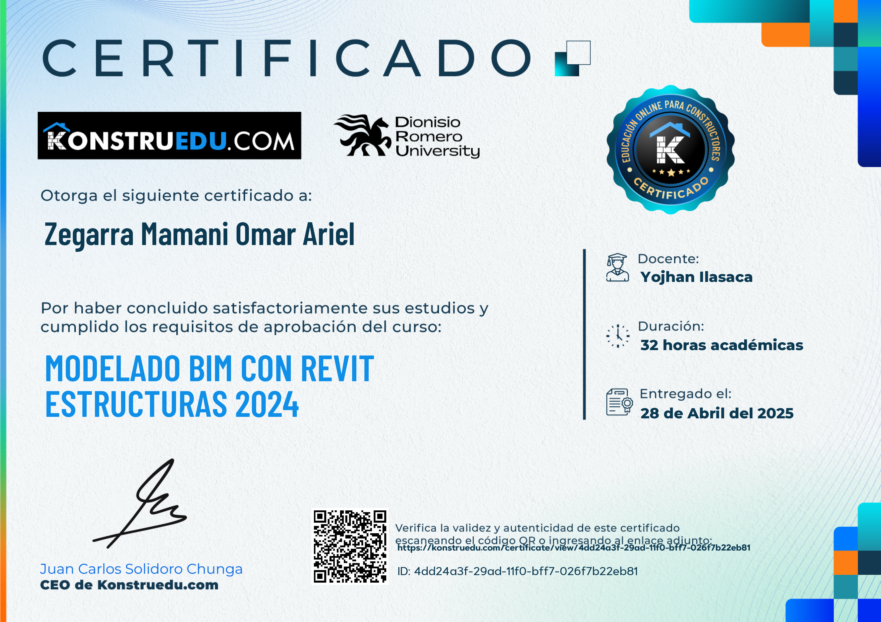 Credencial de Modelado BIM con Revit Estructuras 2024