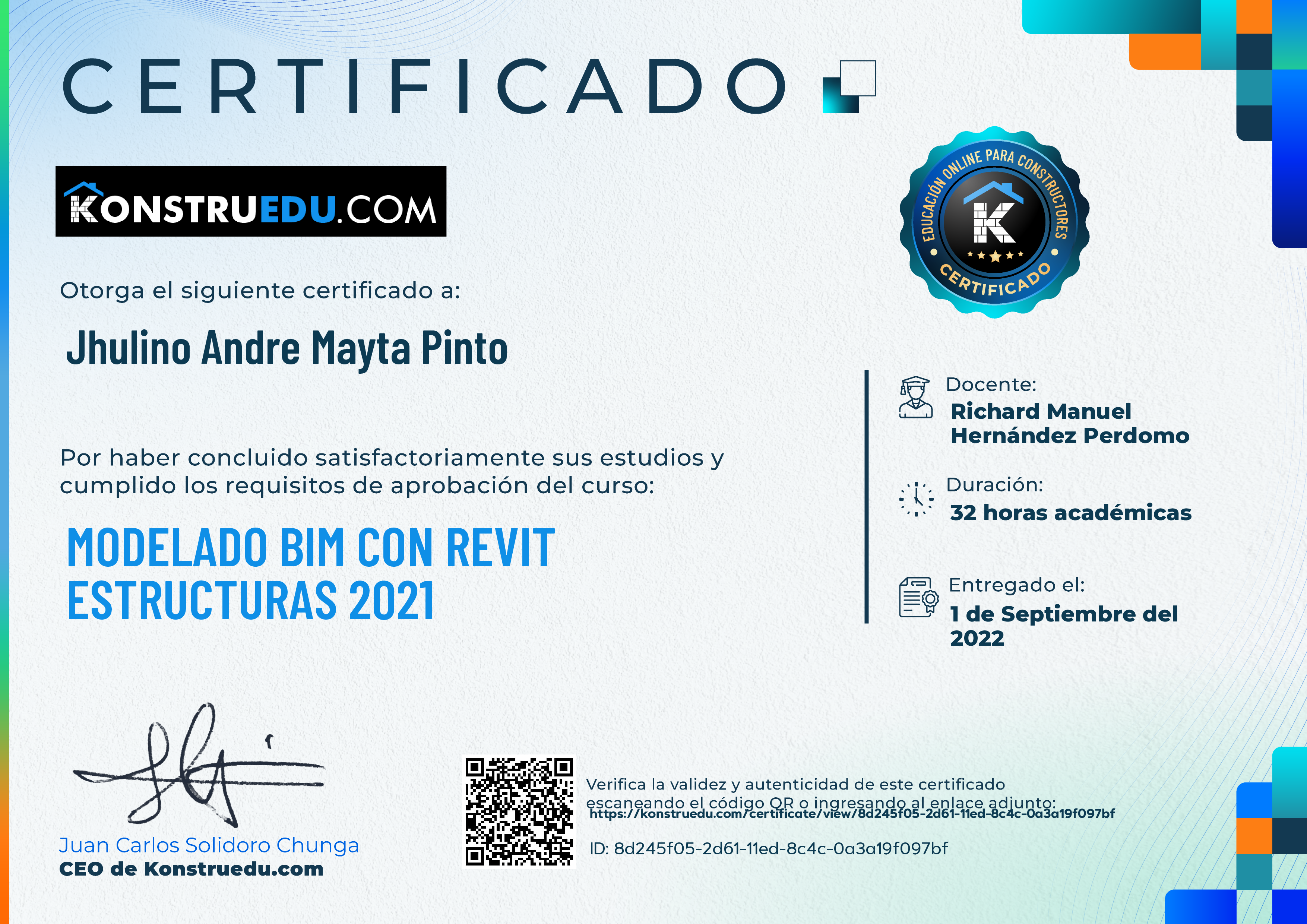 Credencial de Modelado BIM con Revit Estructuras 2021