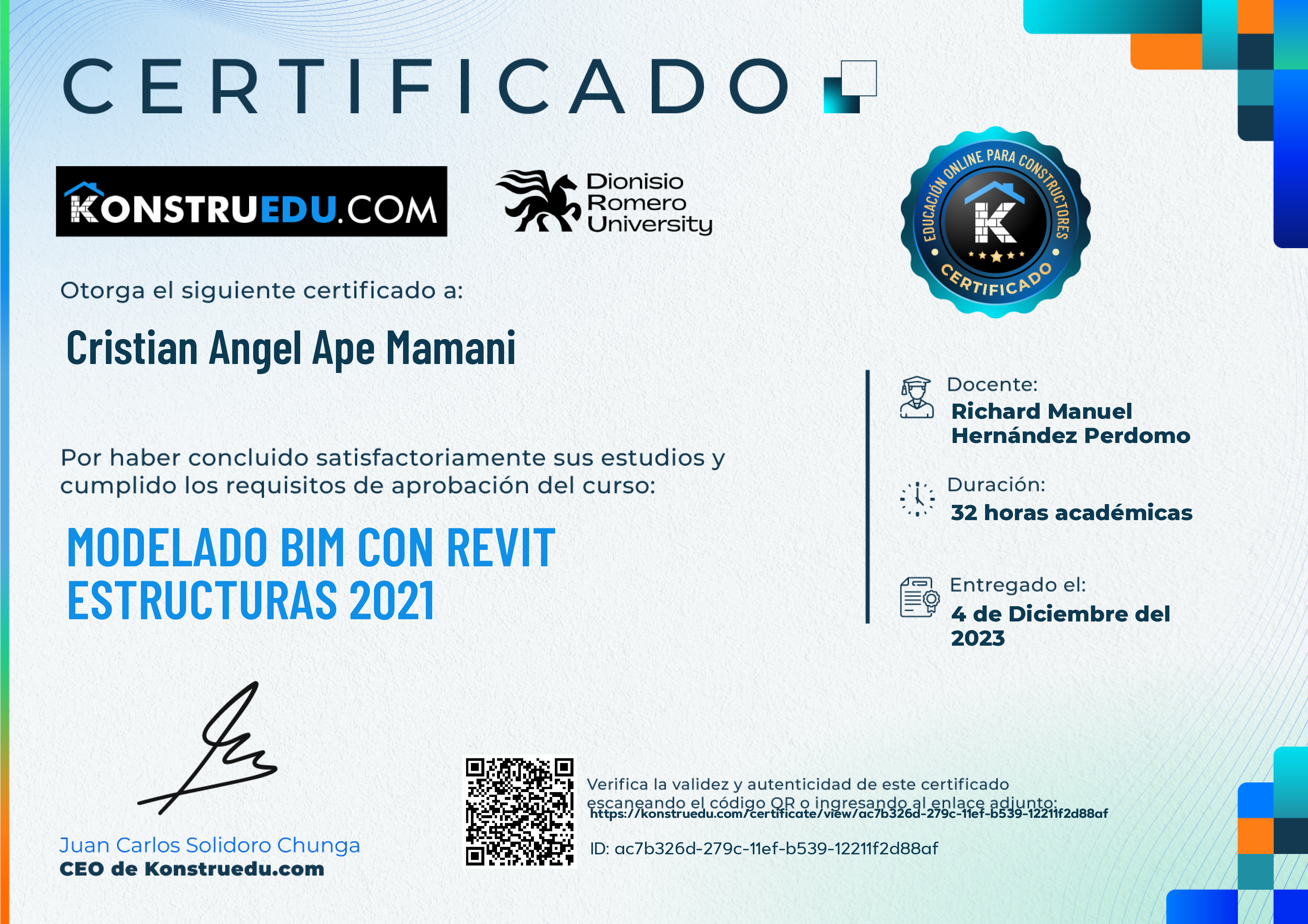 Credencial de Modelado BIM con Revit Estructuras 2021