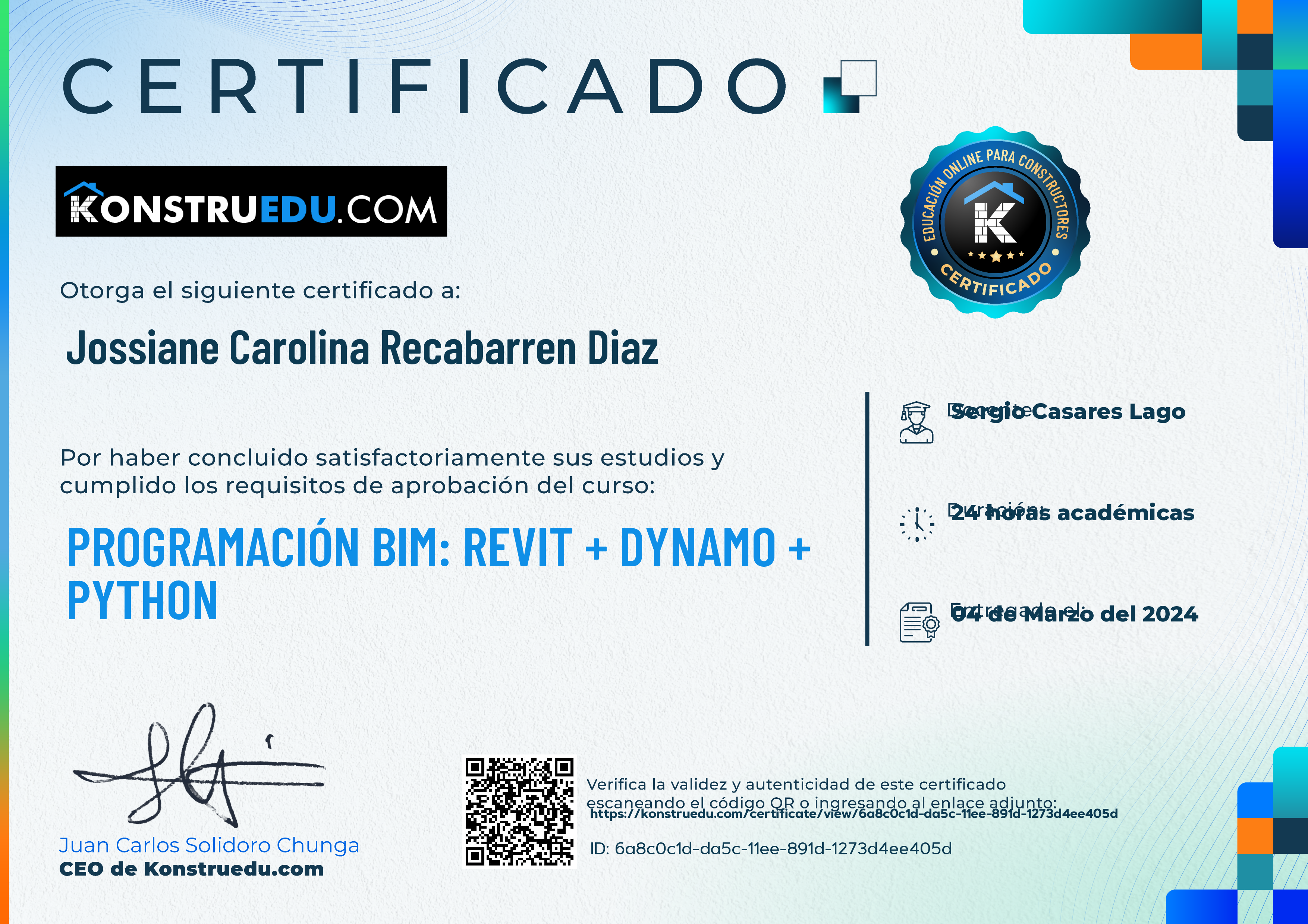 Credencial de Programación BIM: Revit + Dynamo + Python