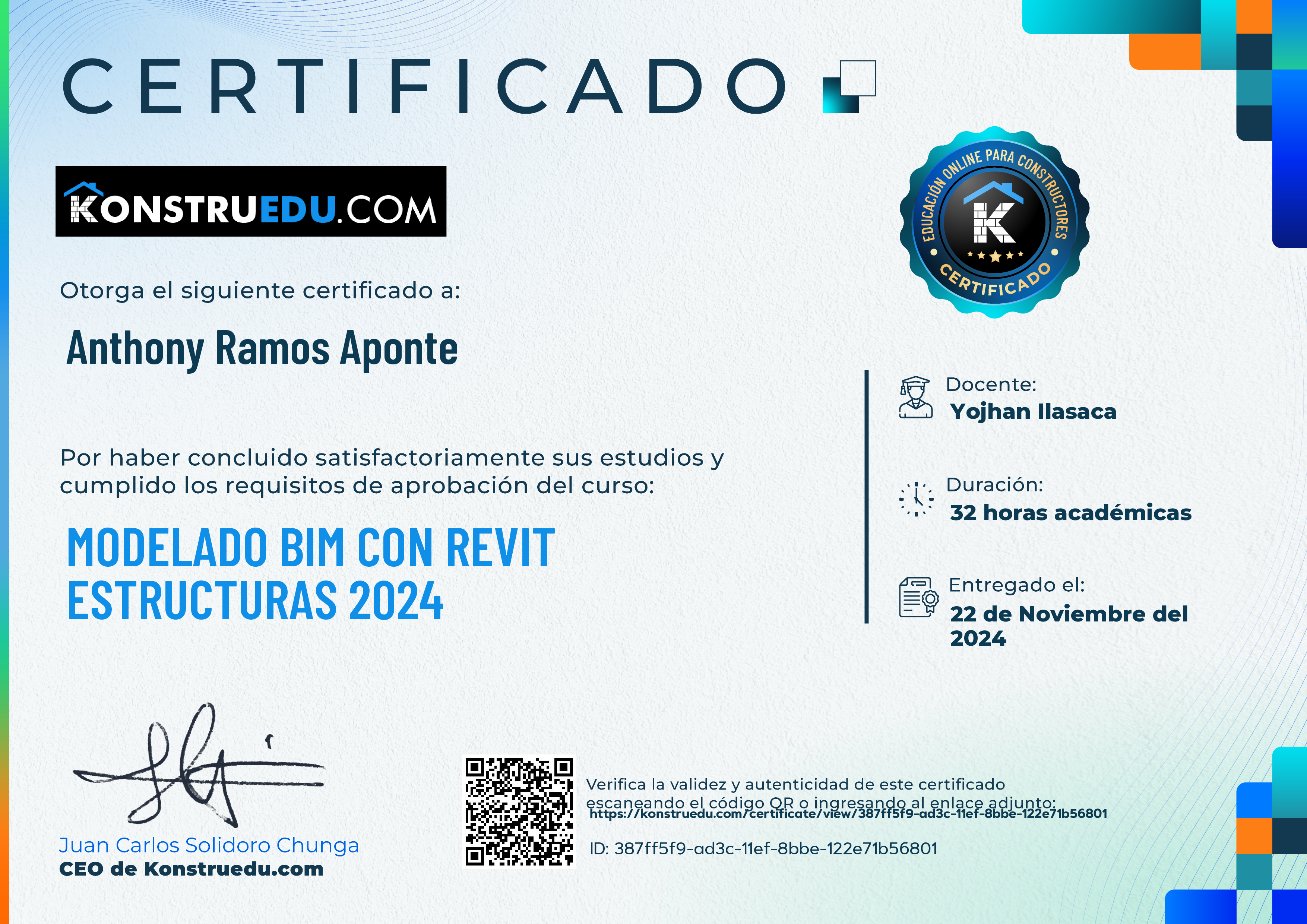 Credencial de Modelado BIM con Revit Estructuras 2024