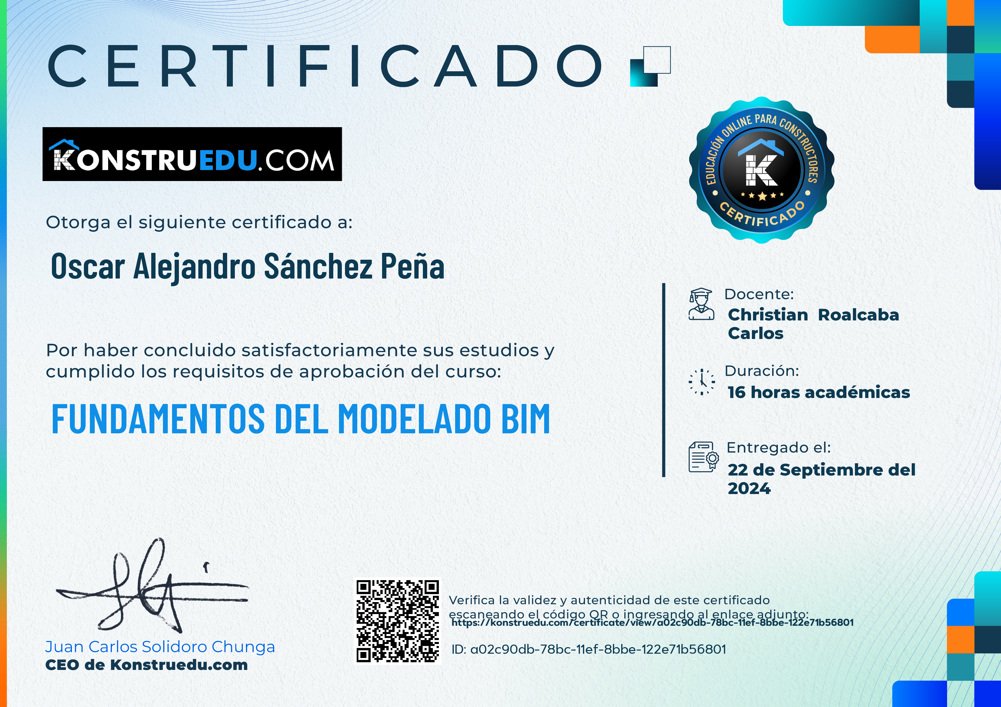 Credencial de Fundamentos del modelado BIM