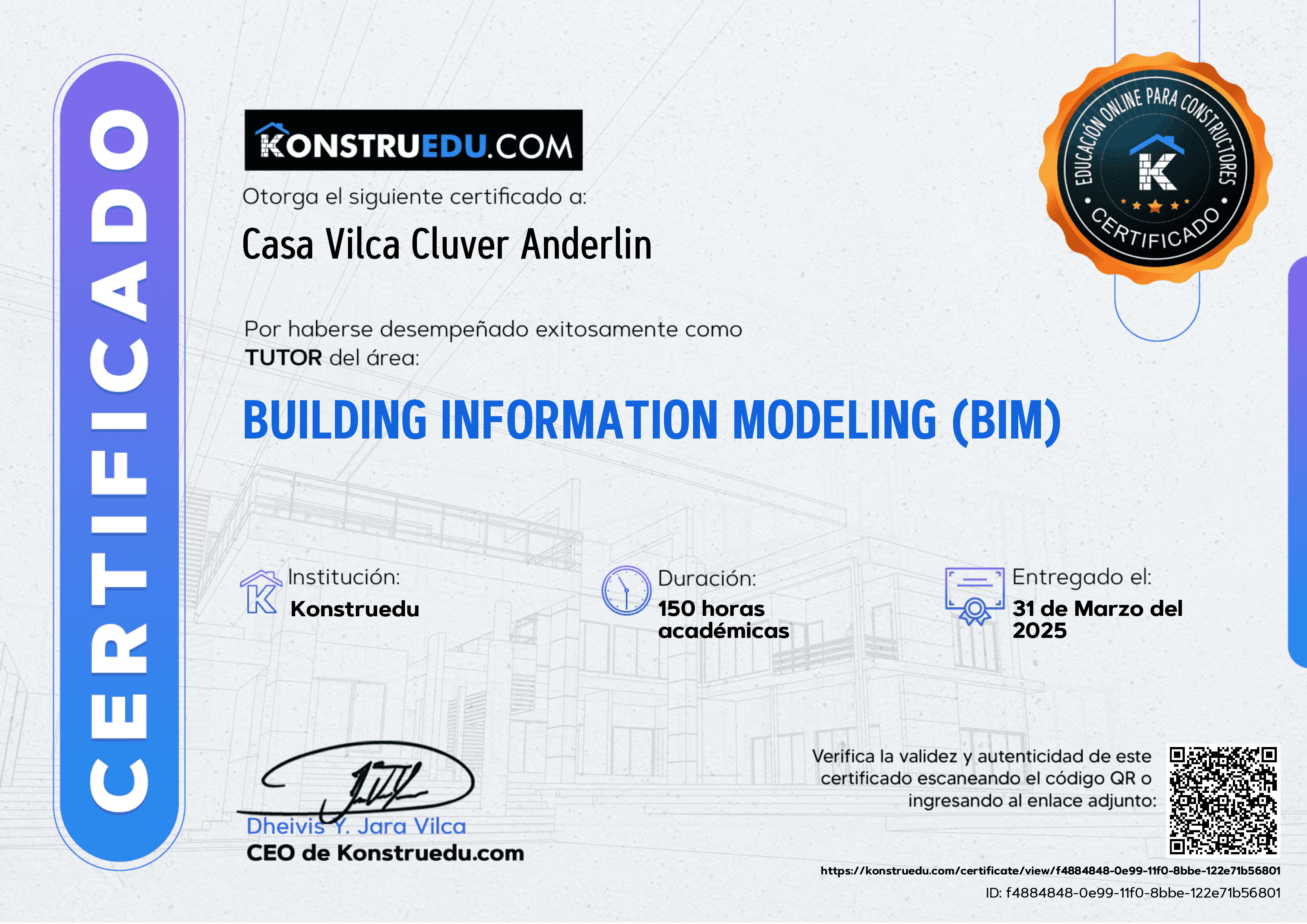 Credencial de Building Information Modeling (BIM)