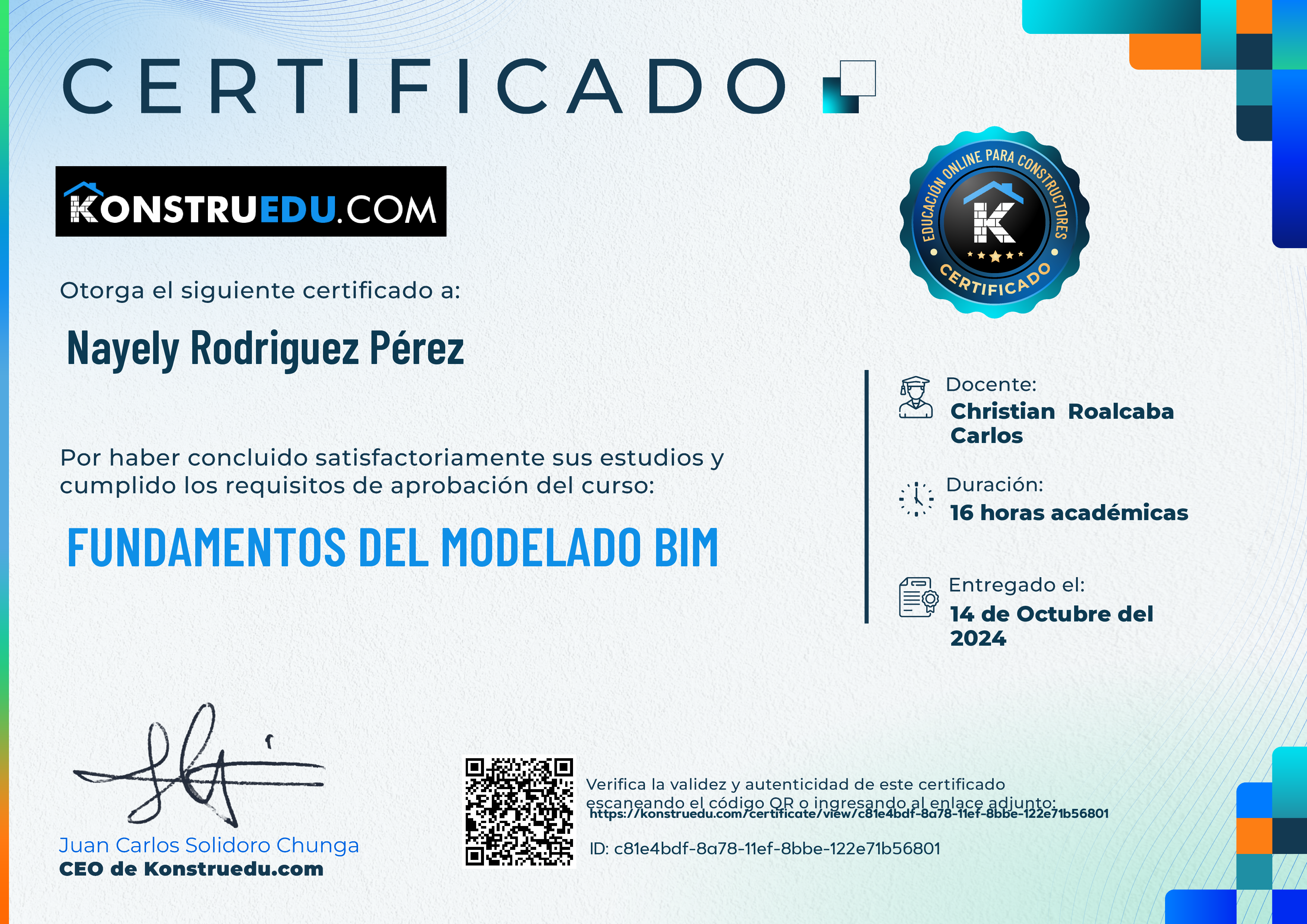 Credencial de Fundamentos del modelado BIM