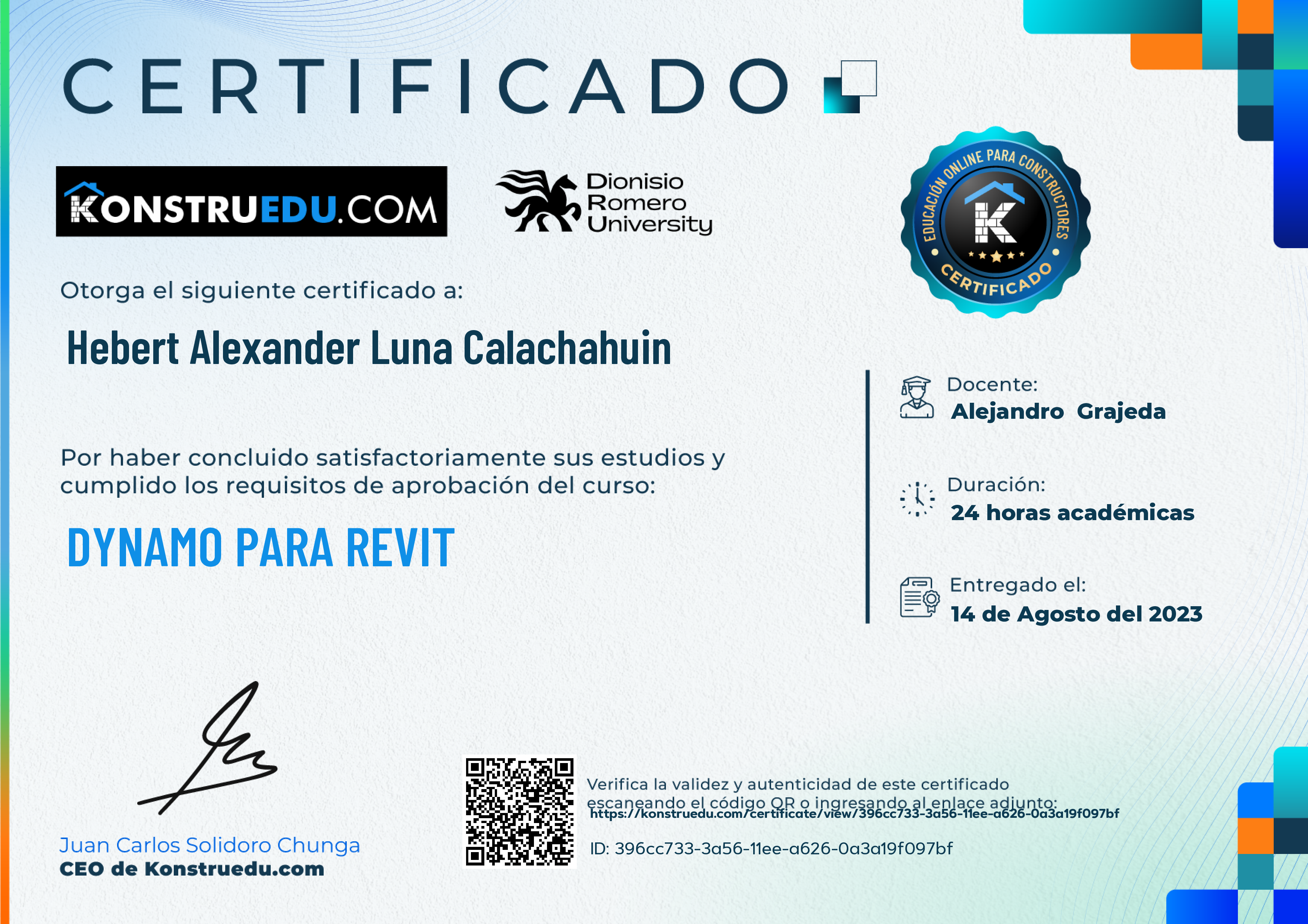Credencial de Dynamo para Revit