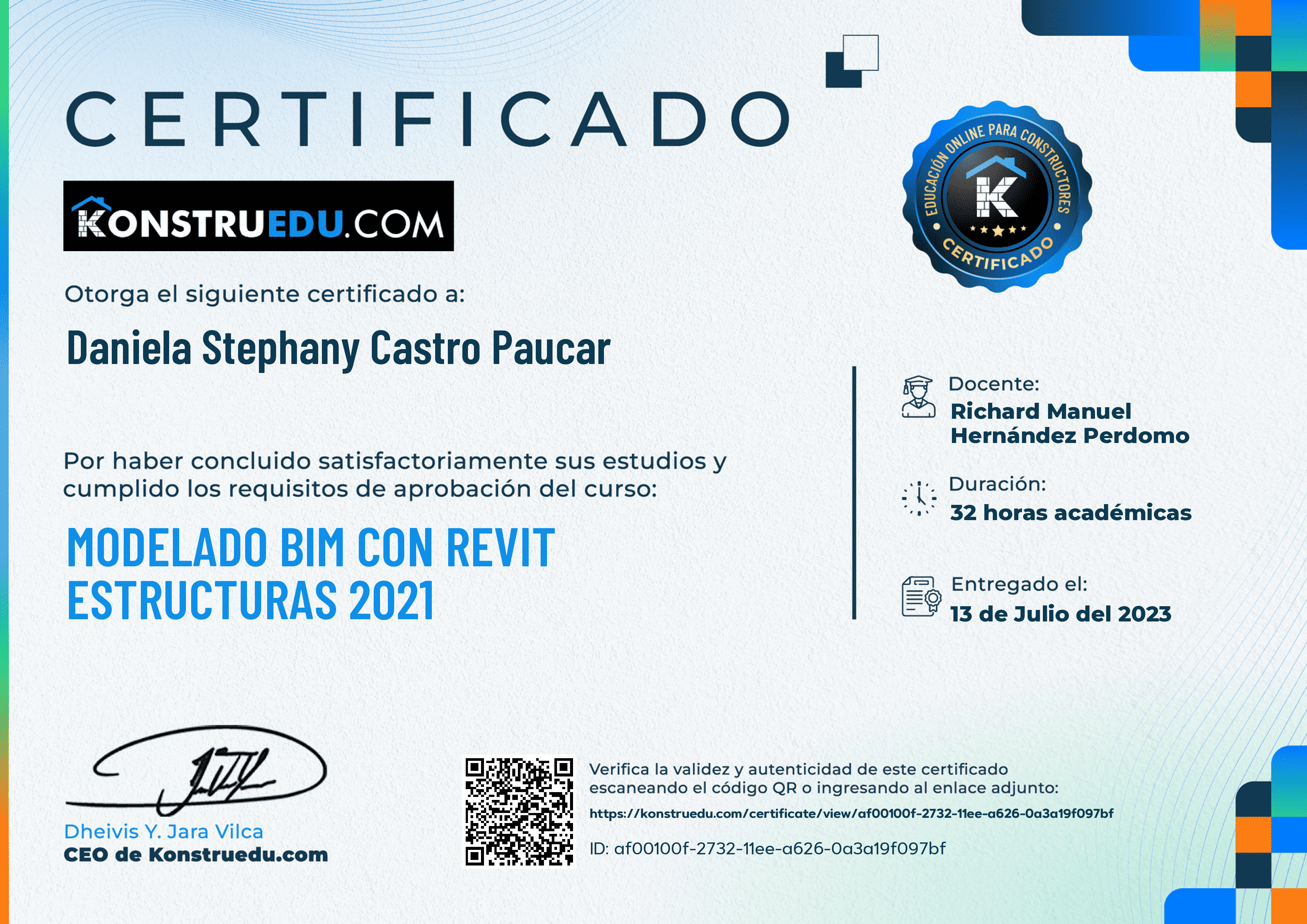 Credencial de Modelado BIM con Revit Estructuras 2021