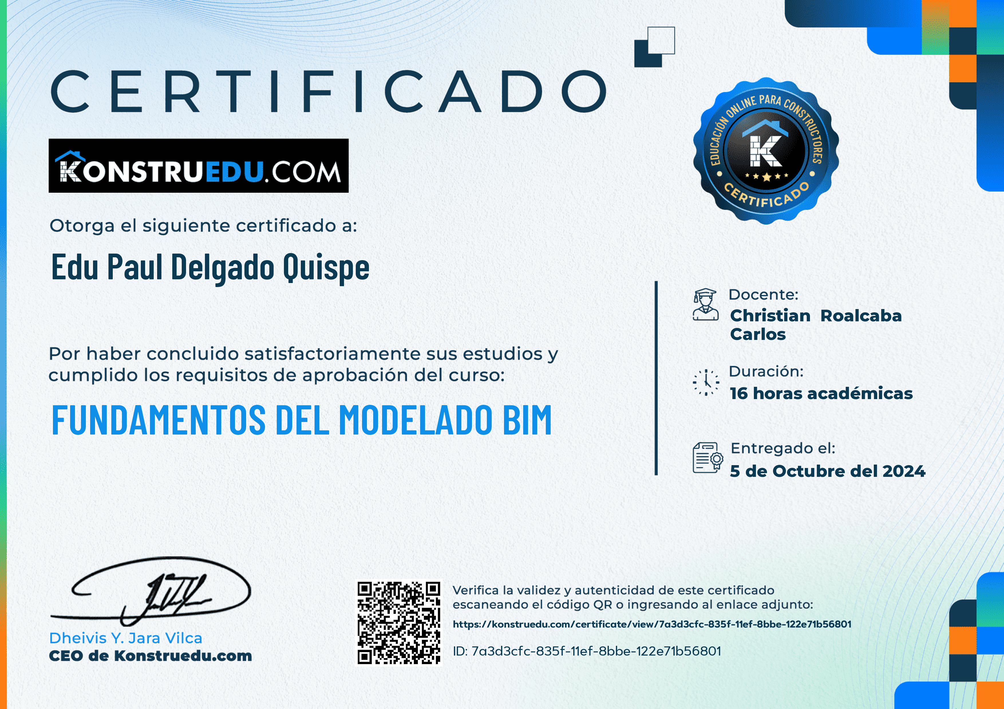 Credencial de Fundamentos del modelado BIM
