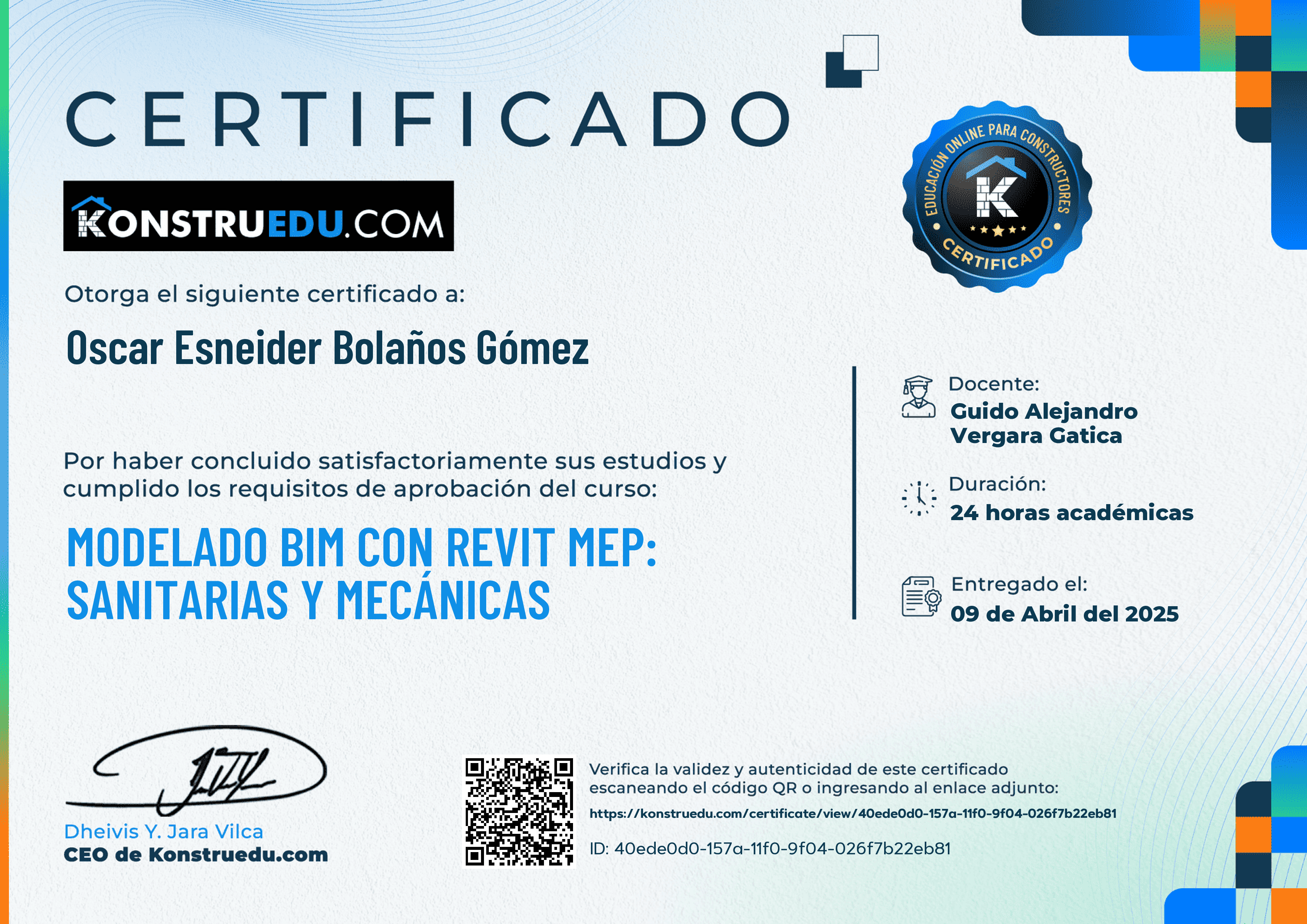 Credencial de Modelado BIM con Revit MEP: Sanitarias y Mecánicas
