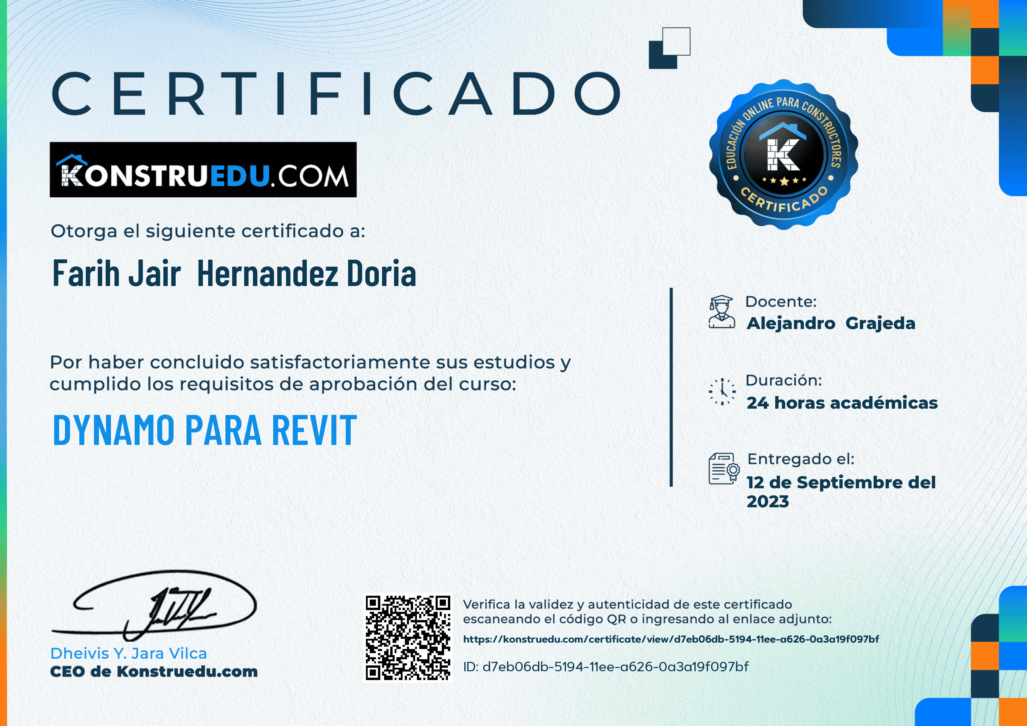 Credencial de Dynamo para Revit