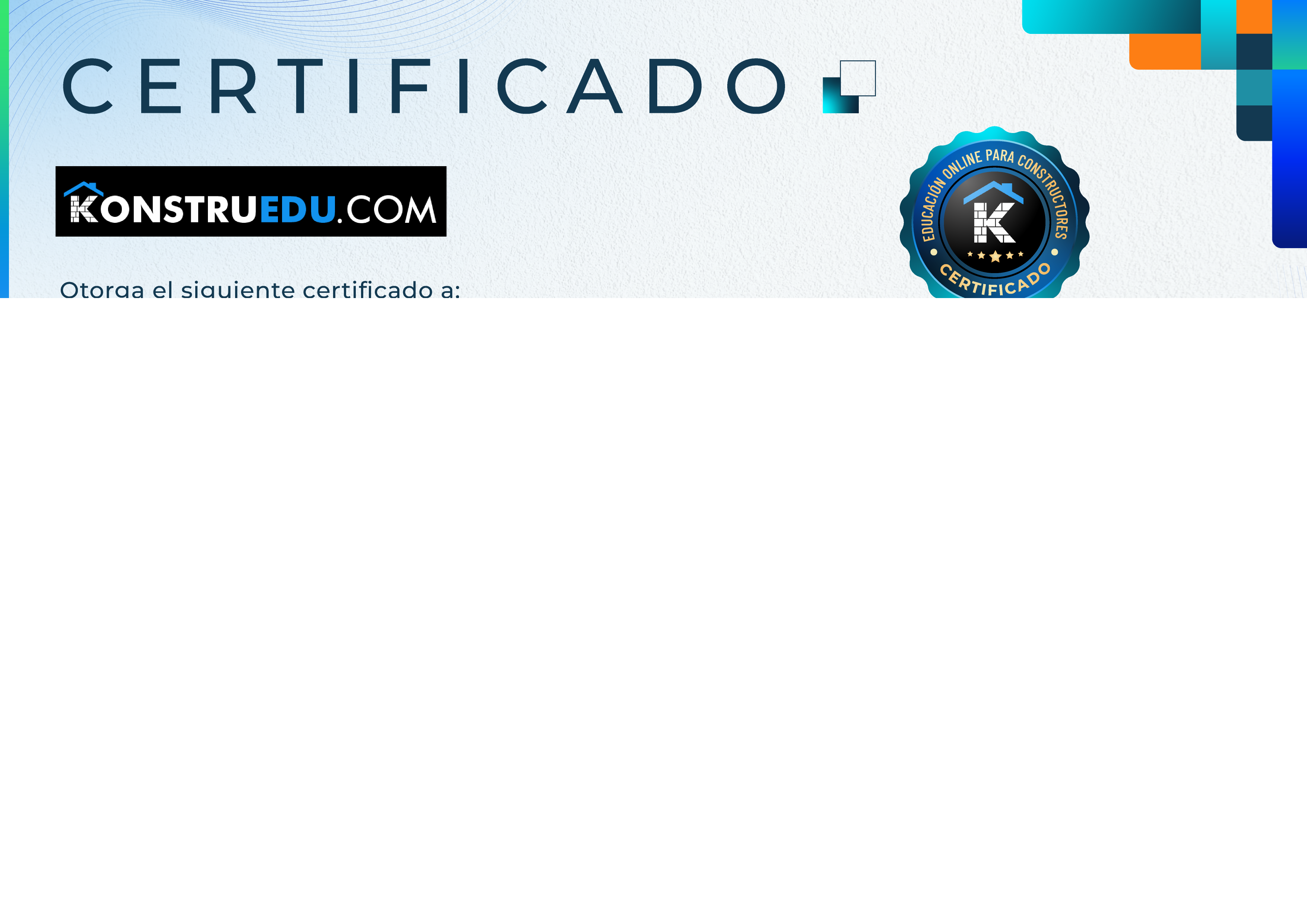 Credencial de Curso intensivo: Modelado BIM con Revit