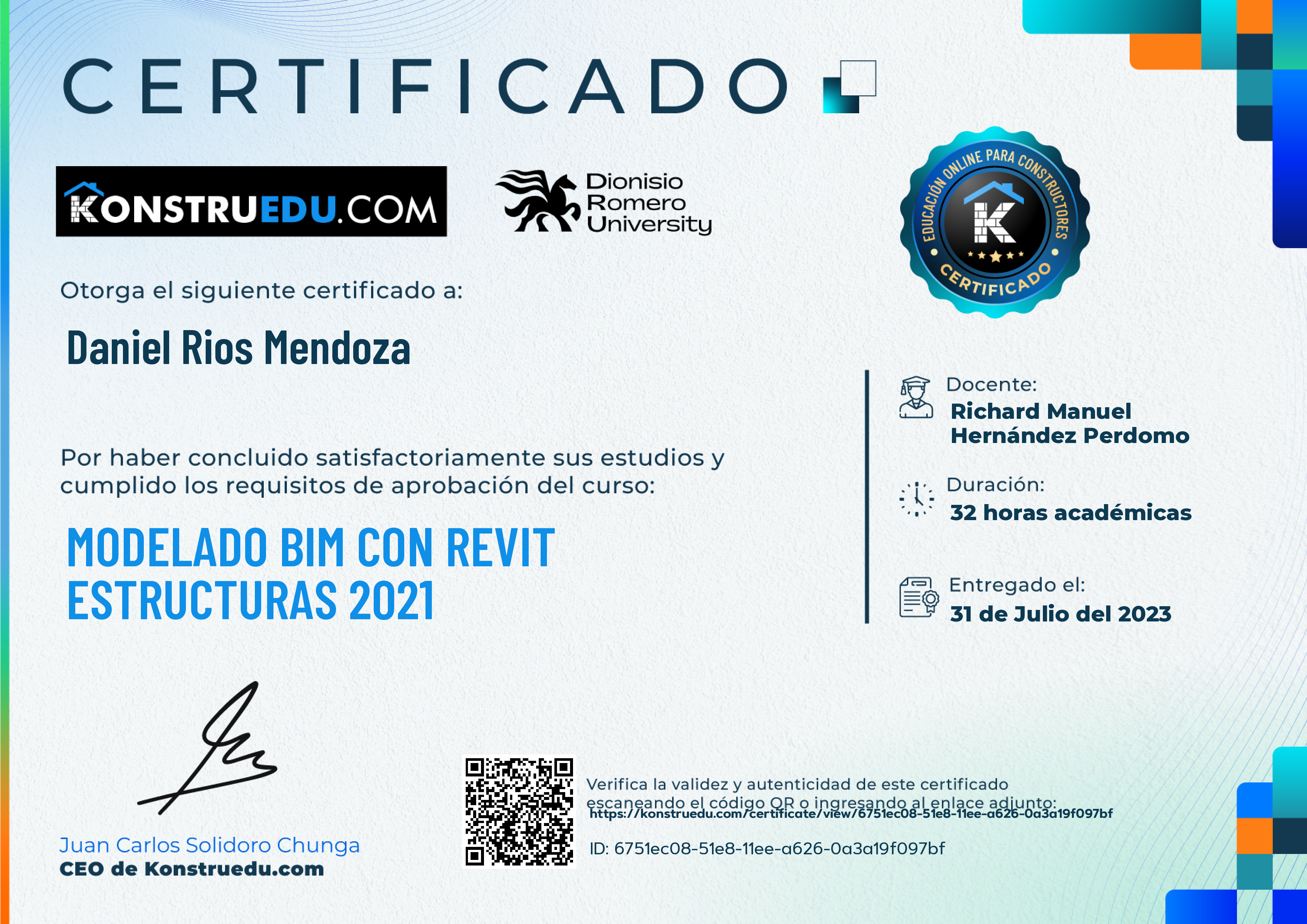 Credencial de Modelado BIM con Revit Estructuras 2021