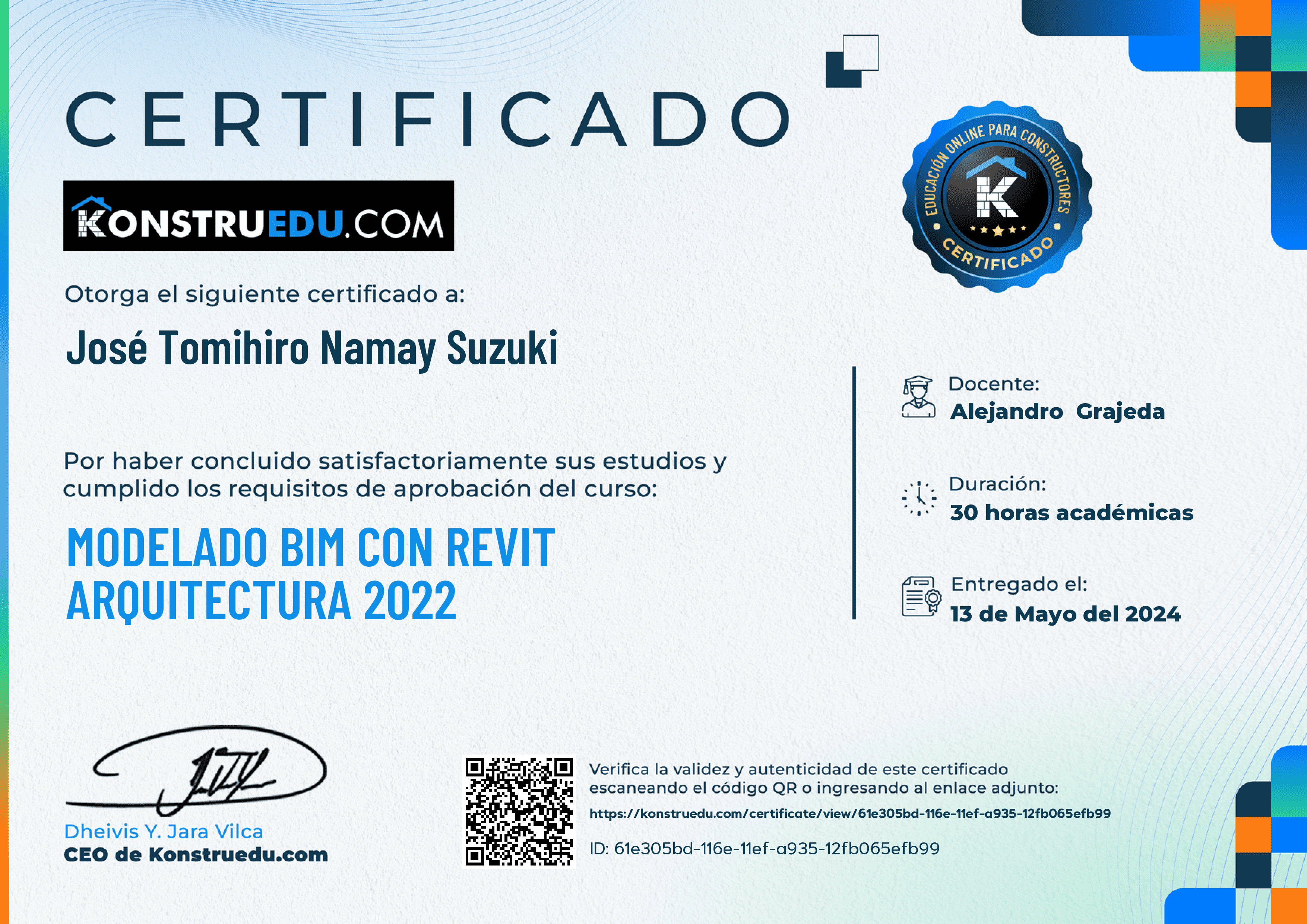 Credencial de Modelado BIM con Revit Arquitectura 2022