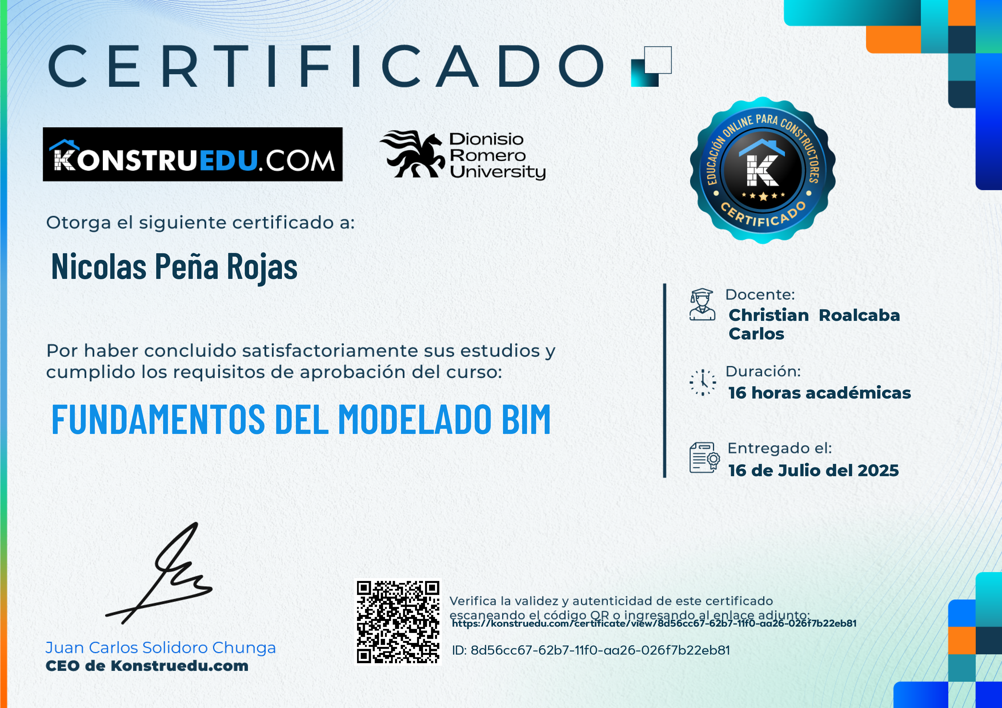 Credencial de Fundamentos del modelado BIM