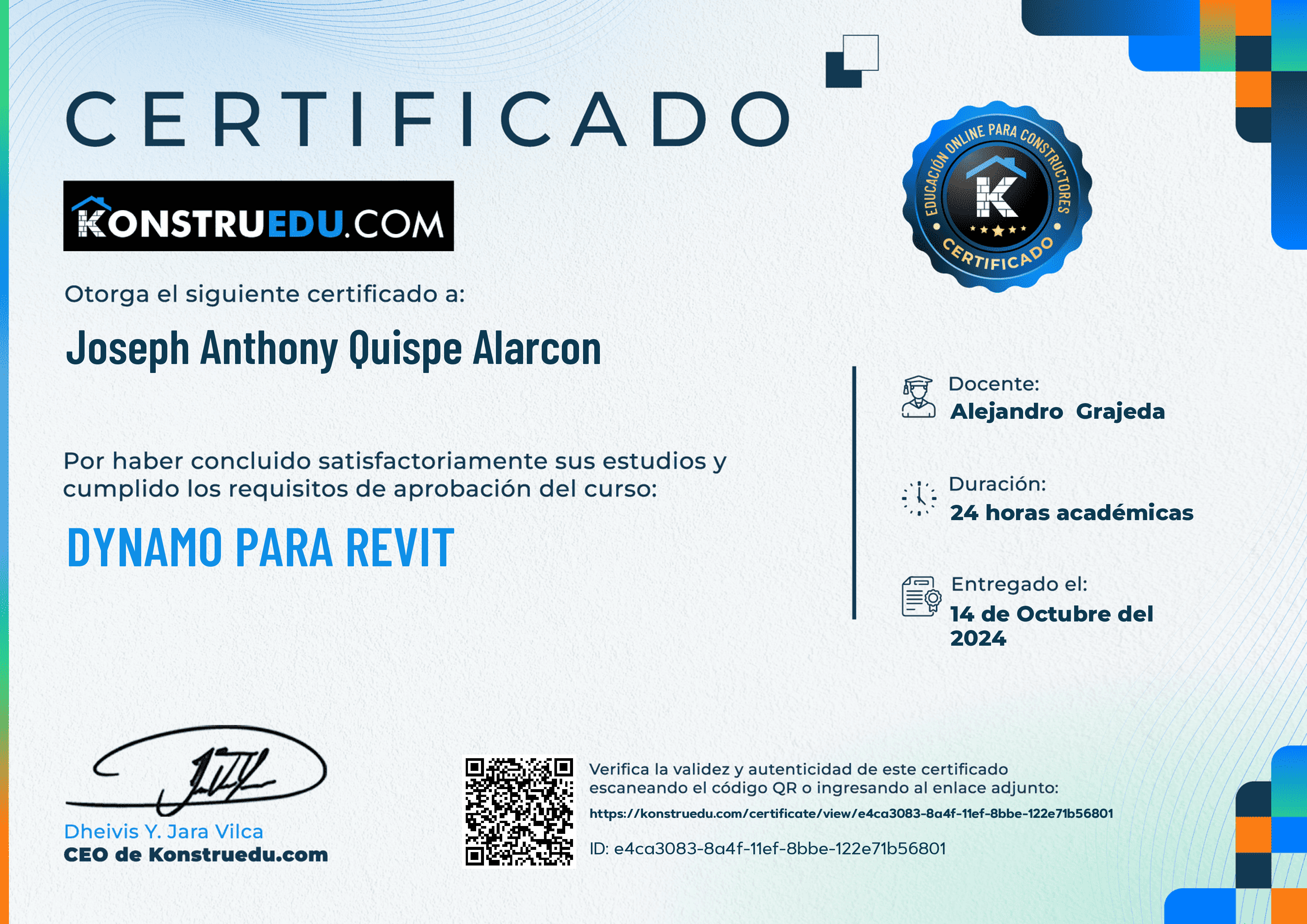 Credencial de Dynamo para Revit