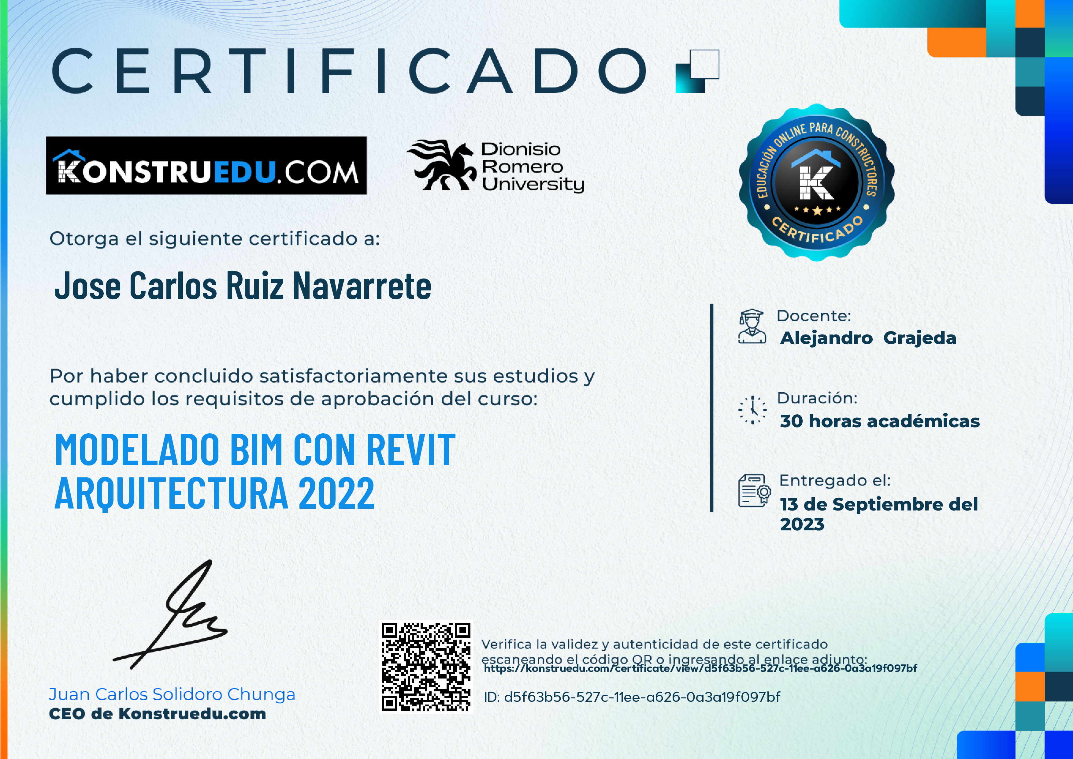 Credencial de Modelado BIM con Revit Arquitectura 2022