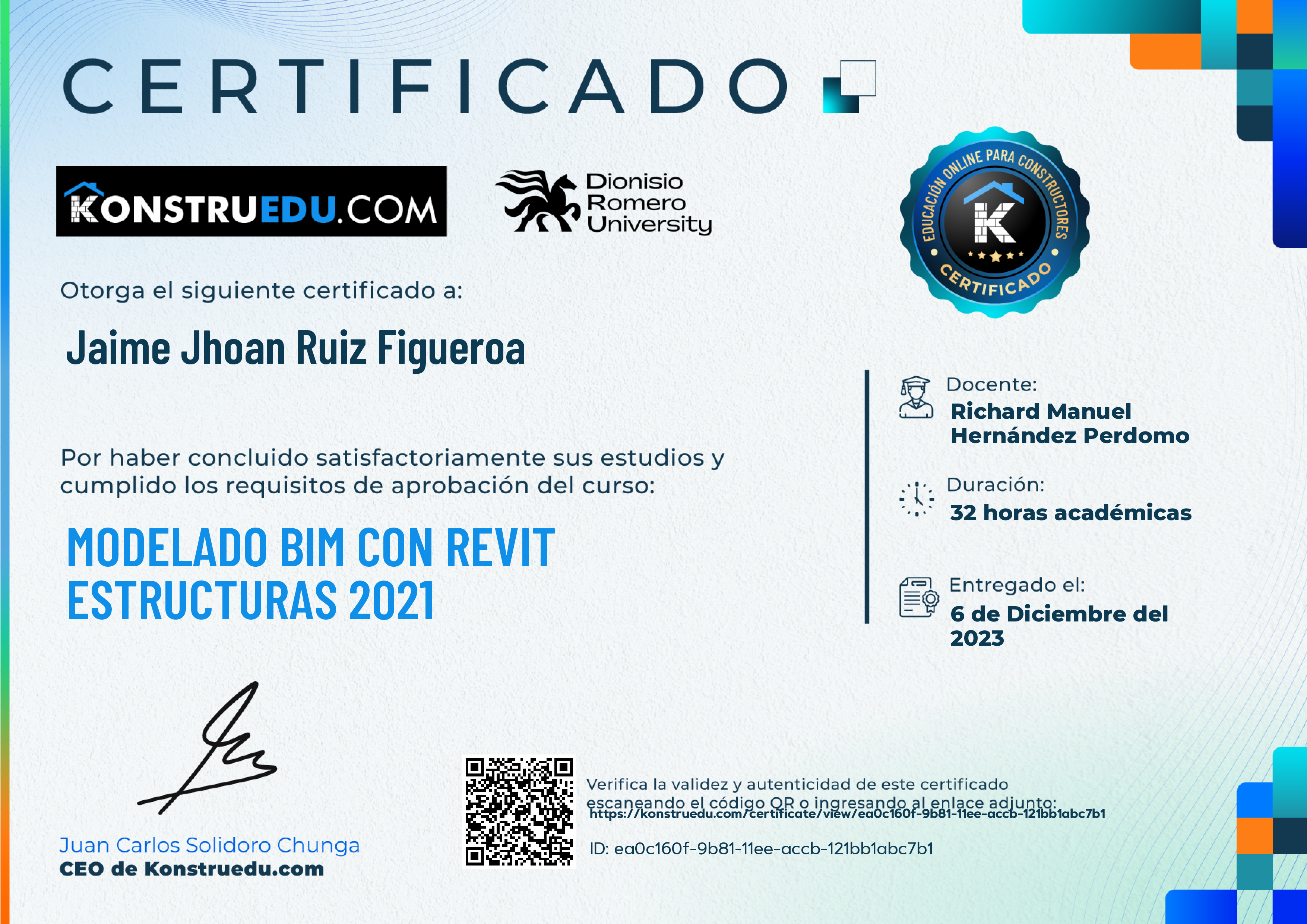 Credencial de Modelado BIM con Revit Estructuras 2021