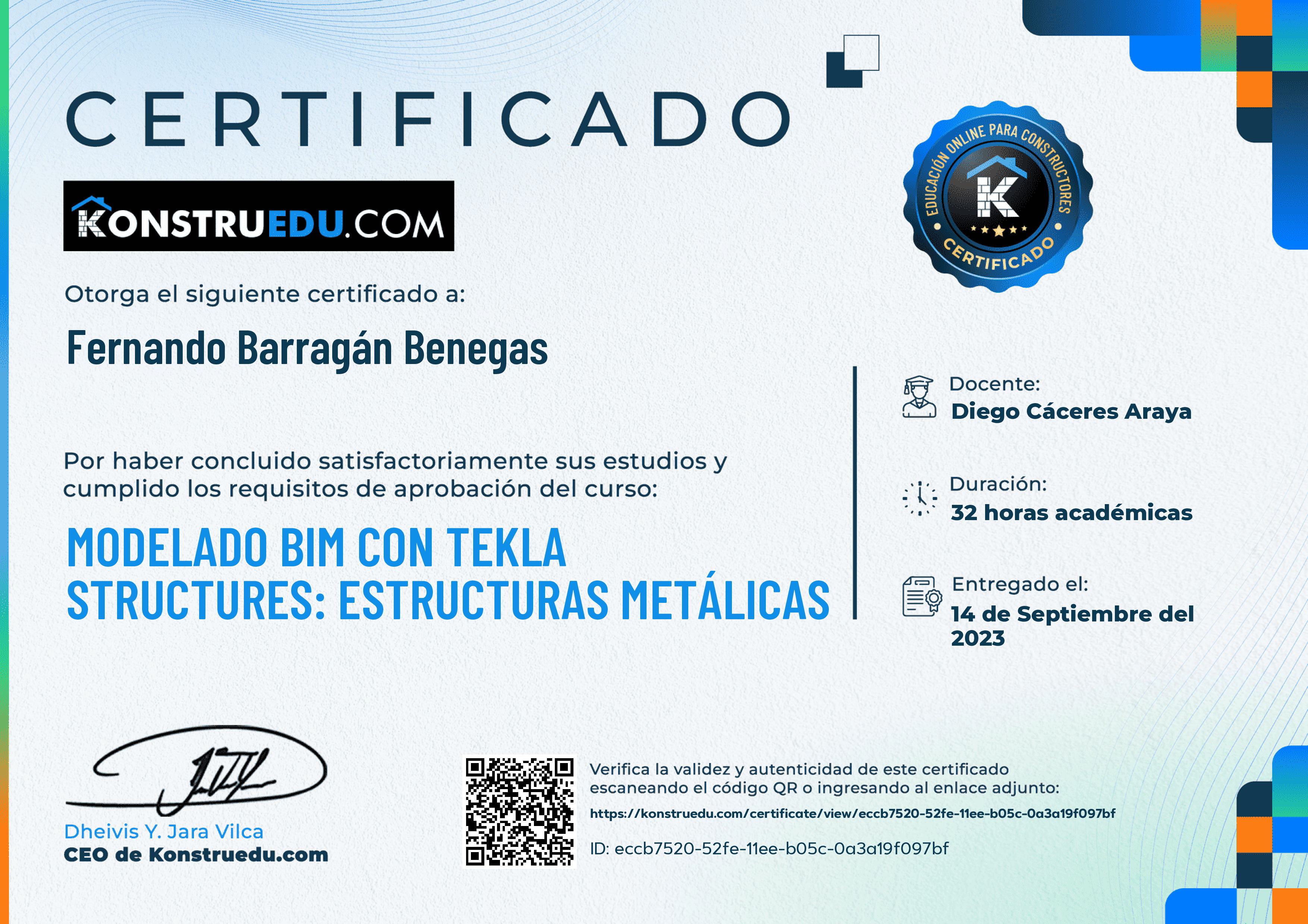 Credencial de Modelado BIM con Tekla Structures: Estructuras Metálicas