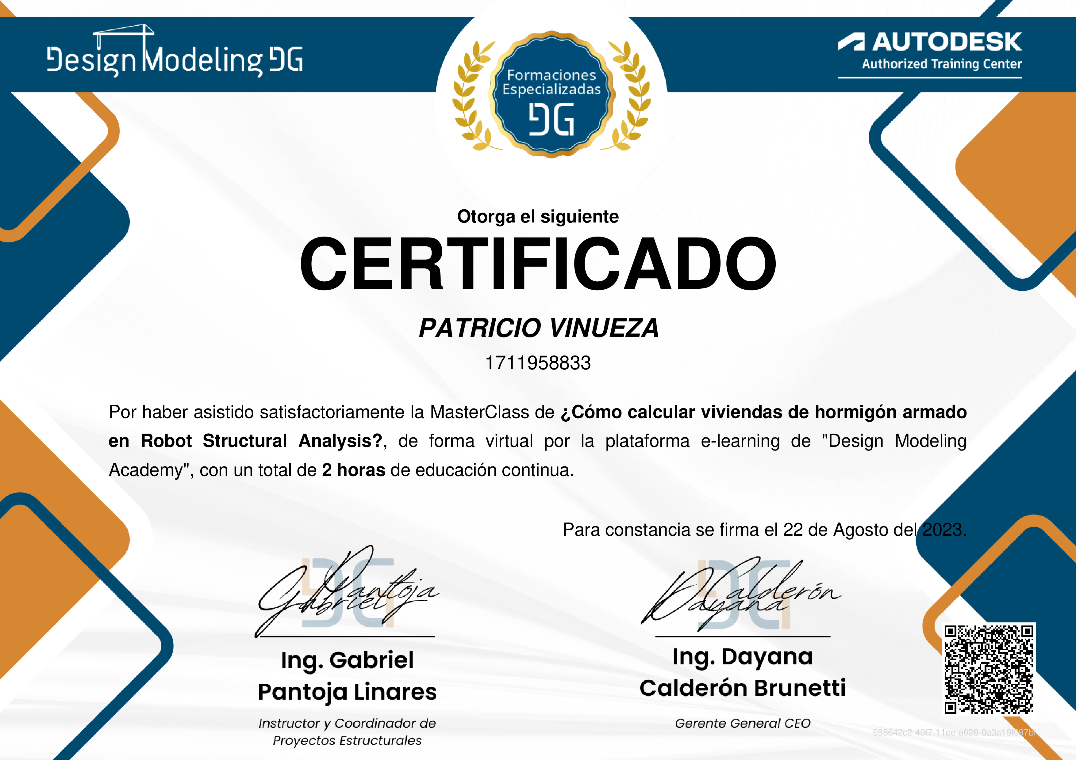 Credencial de ¿Cómo calcular viviendas de hormigón armado en Robot Structural Analysis?