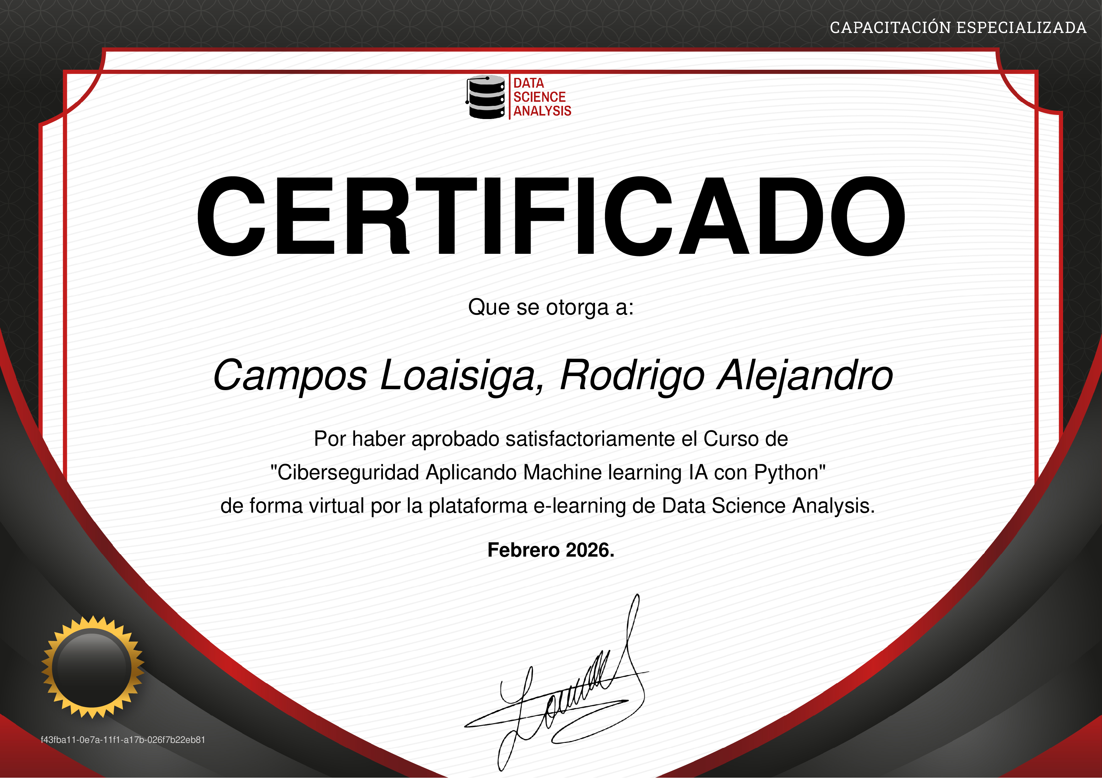 Credencial de Ciberseguridad Aplicando Machine learning IA con Python