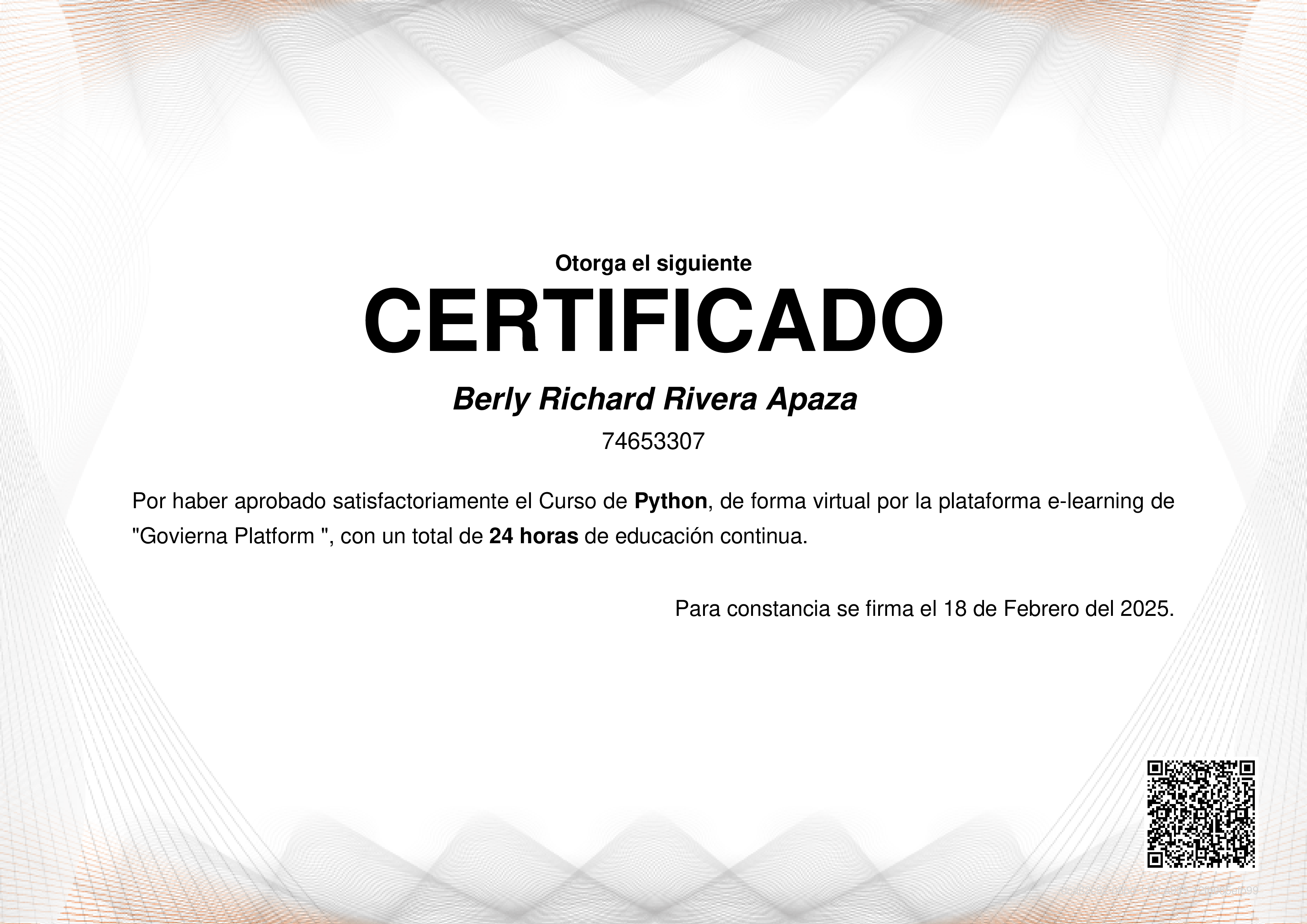 Credencial de Python