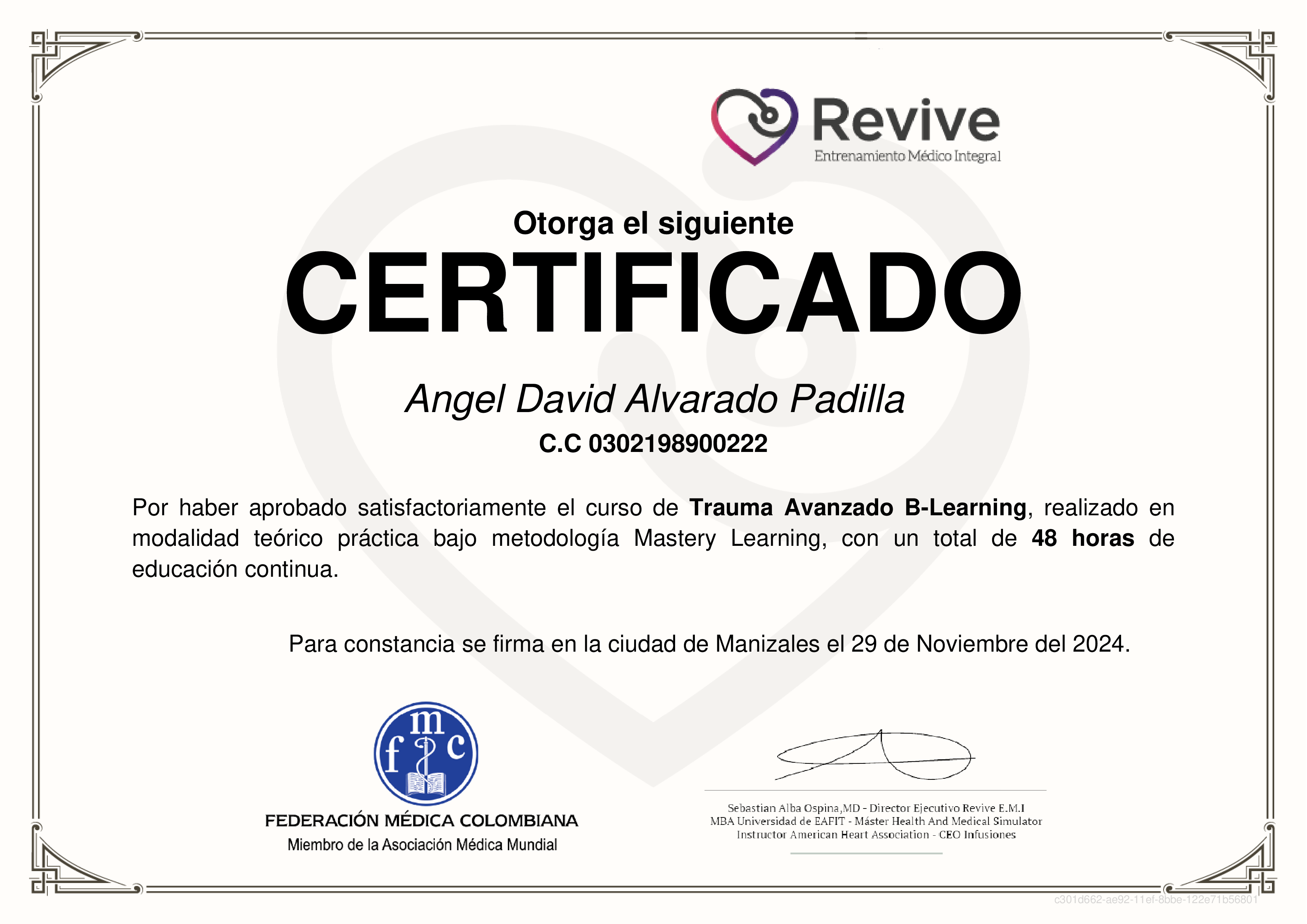 Credencial de Trauma Avanzado B-Learning