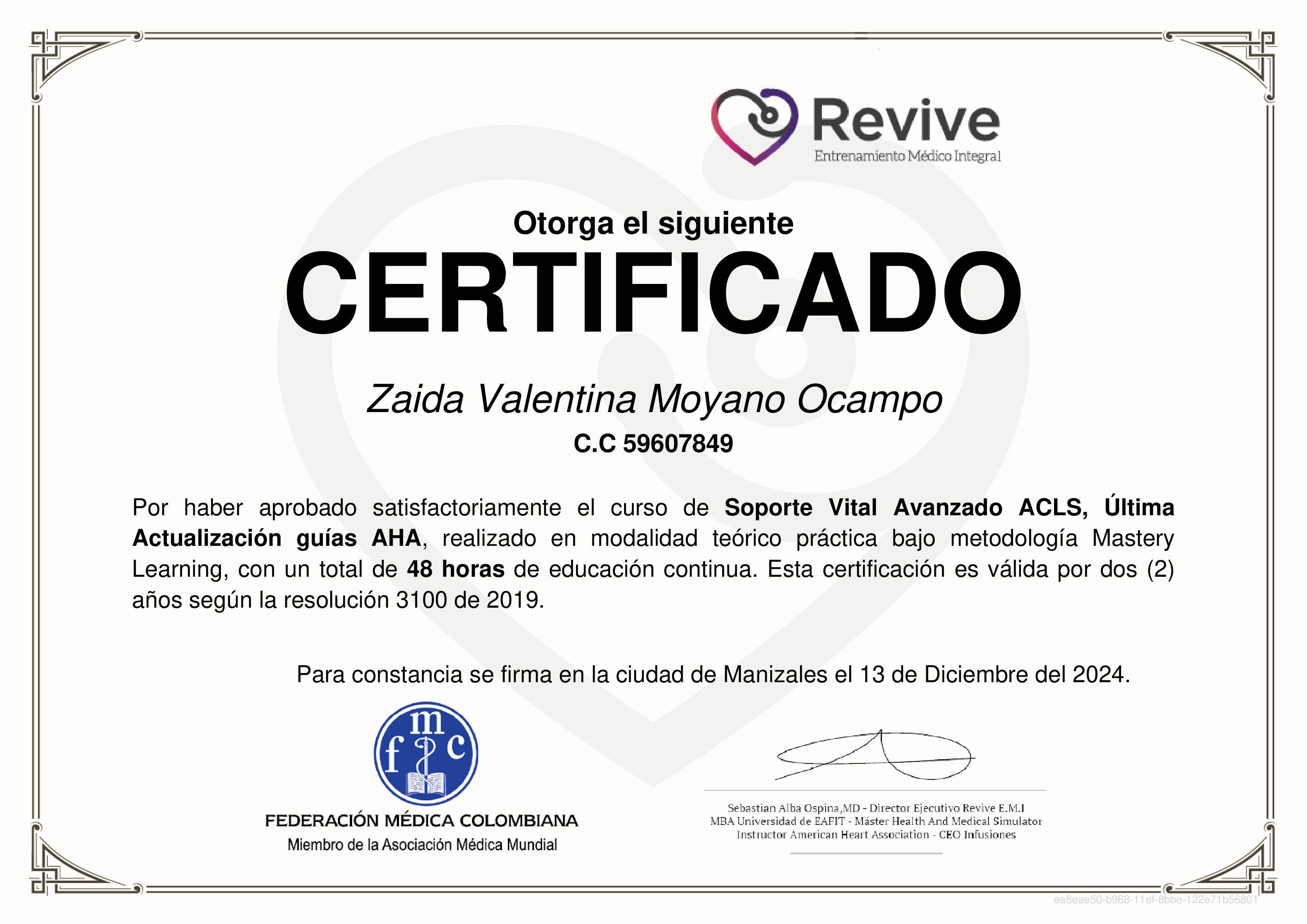 Credencial de Soporte Vital Avanzado ACLS, Última Actualización guías AHA