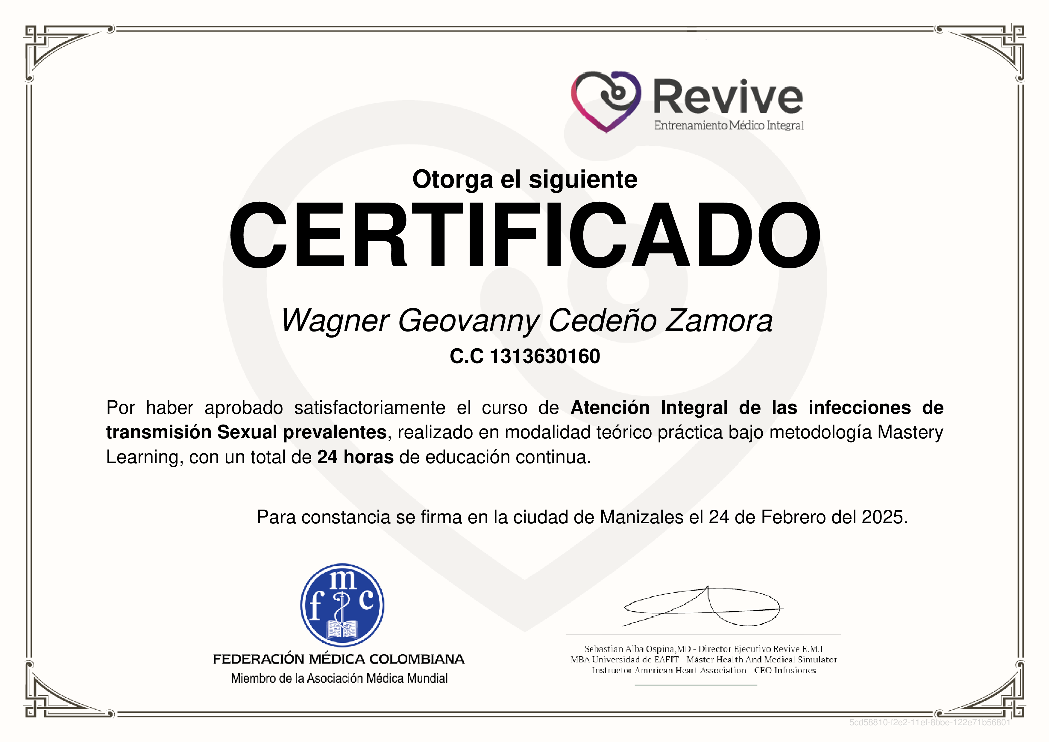 Credencial de Atención Integral de las infecciones de transmisión Sexual prevalentes