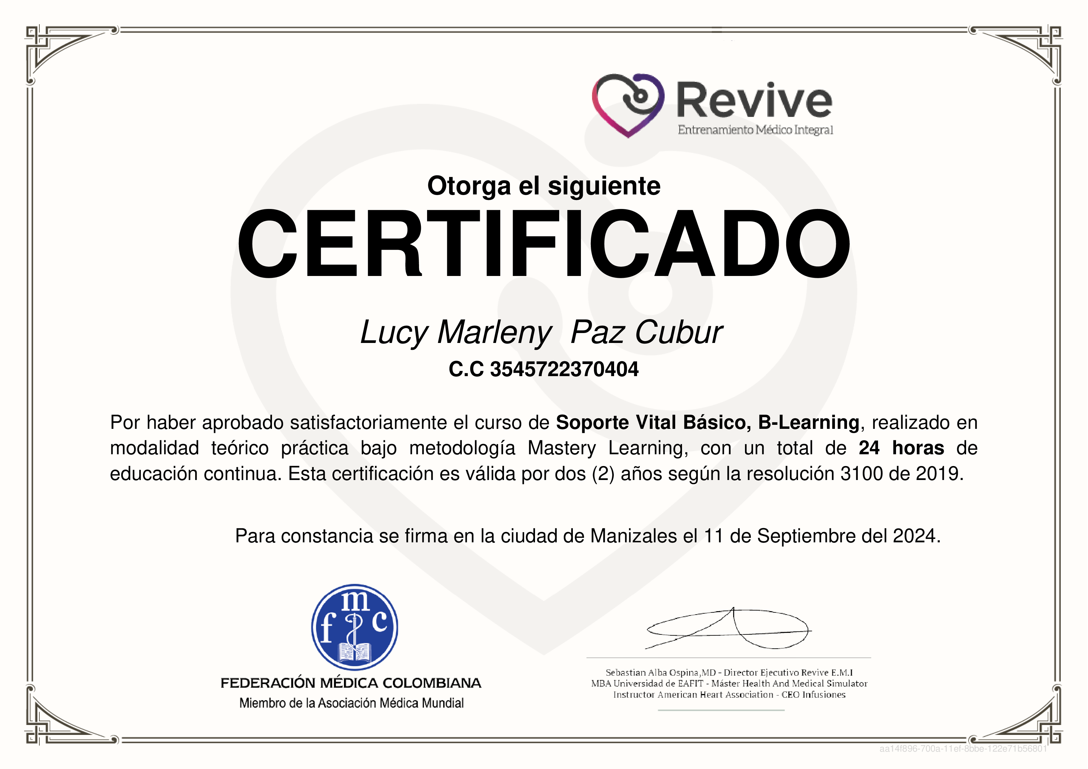 Credencial de Soporte Vital Básico, B-Learning