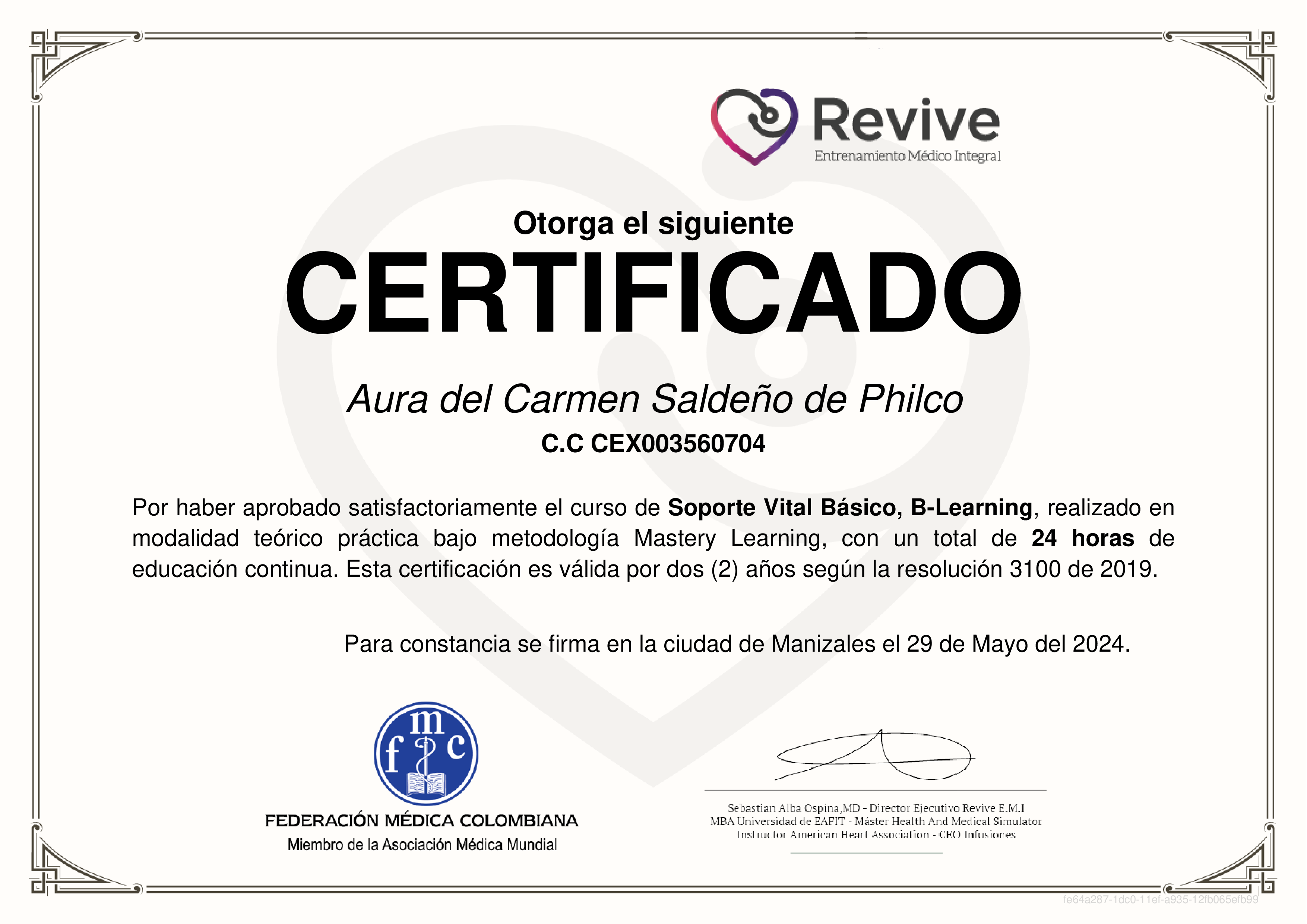 Credencial de Soporte Vital Básico, B-Learning