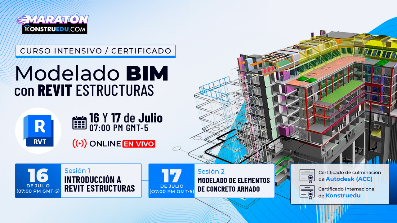 Curso Intensivo Modelado BIM con Revit Estructuras 2025