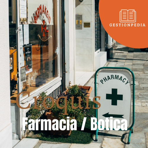 Croquis de farmacia o botica