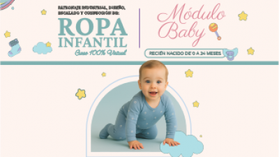 BEBÉS (0–24 meses): Patronaje anatómico industrial, escalado y confección