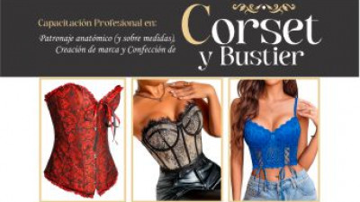 Corset & Bustier: Patronaje Anatómico Industrial, Escalado, Confección y Creación de marca