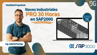 Naves Industriales PRO 30 Horas en SAP2000