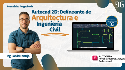 Autocad 2D: Delineante de Arquitectura e Ingeniería Civil