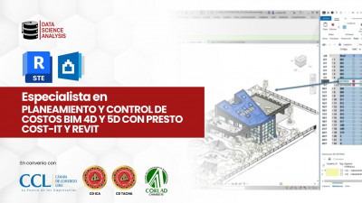 ESPECIALIZACION DE Planeamiento y Control de costos BIM 4D y 5D con PRESTO COST-IT Y REVIT