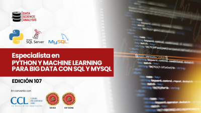 Python y Machine Learning para Big Data con SQL Server y MySQL - Edición 107